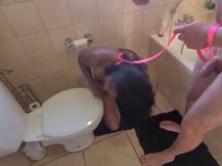 Humano quarto de banho indiana strumpet obter bêbado em e obter dela cabeça flushed followed por a chupar membro