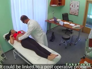 Voluptuous tattooed patient fucking her MD in fake hospital